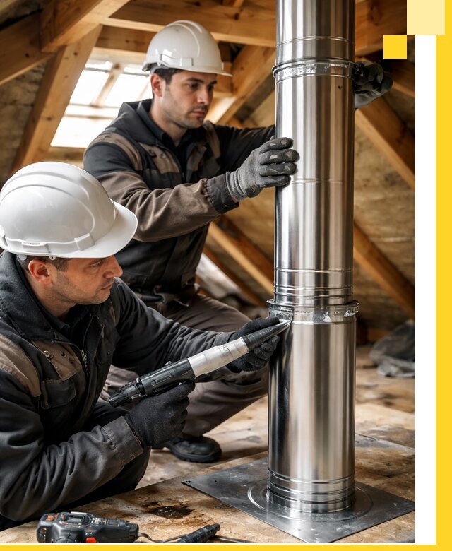 Монтаж дымоходов для каминов в Ахтубинске с гарантией качества