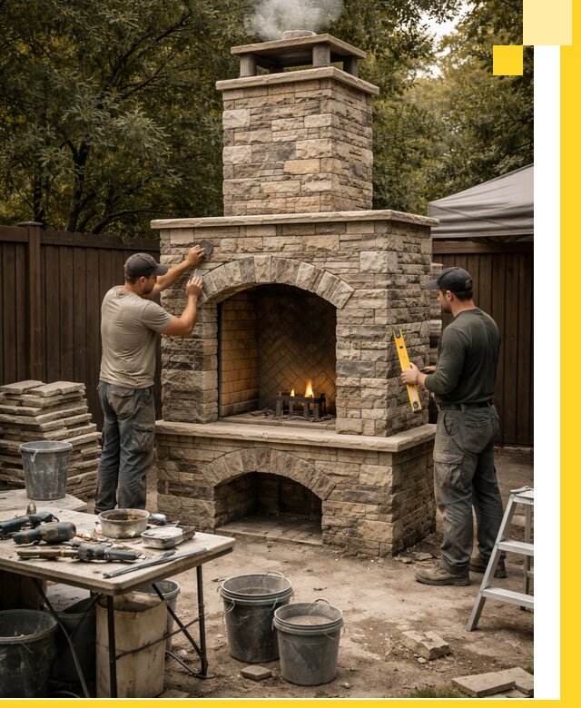 Проектирование и установка уличных каминов в Ахтубинске