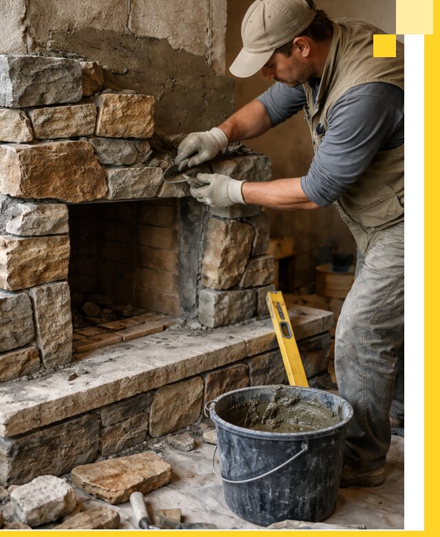 Изготовление и установка каменных каминов под ключ в Ахтубинске