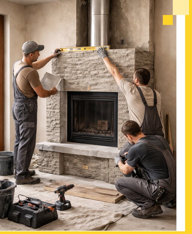 Профессиональный монтаж каминов под ключ в Ахтубинске для дома