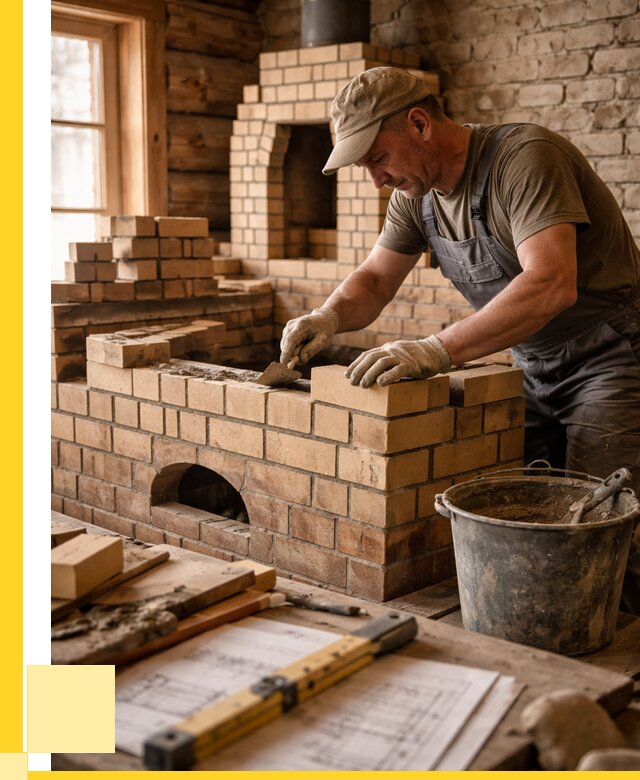 Кладка печей из кирпича в Ахтубинске цены от 31065 р. - ЭриданХтб