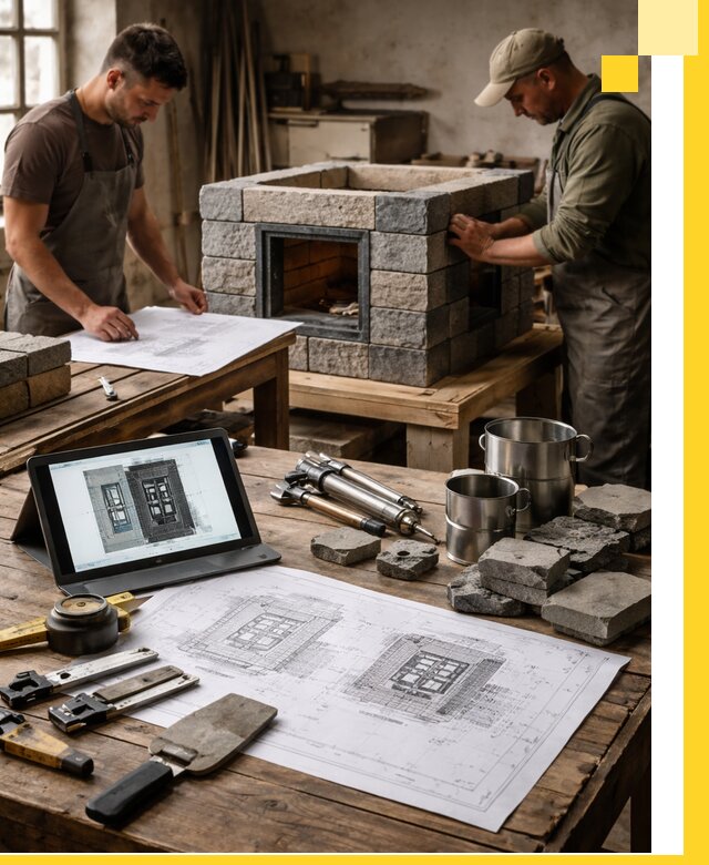 Разработка проектов печей с согласованием и монтажом в Ахтубинске