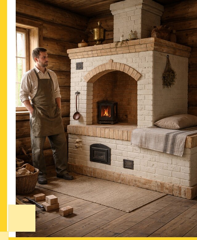 Русские печи с лежанкой под ключ в Ахтубинске от 155325 р. ЭриданХтб