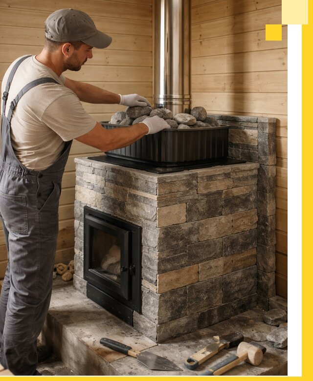 Печи для парной в Ахтубинске, производство, монтаж и обслуживание