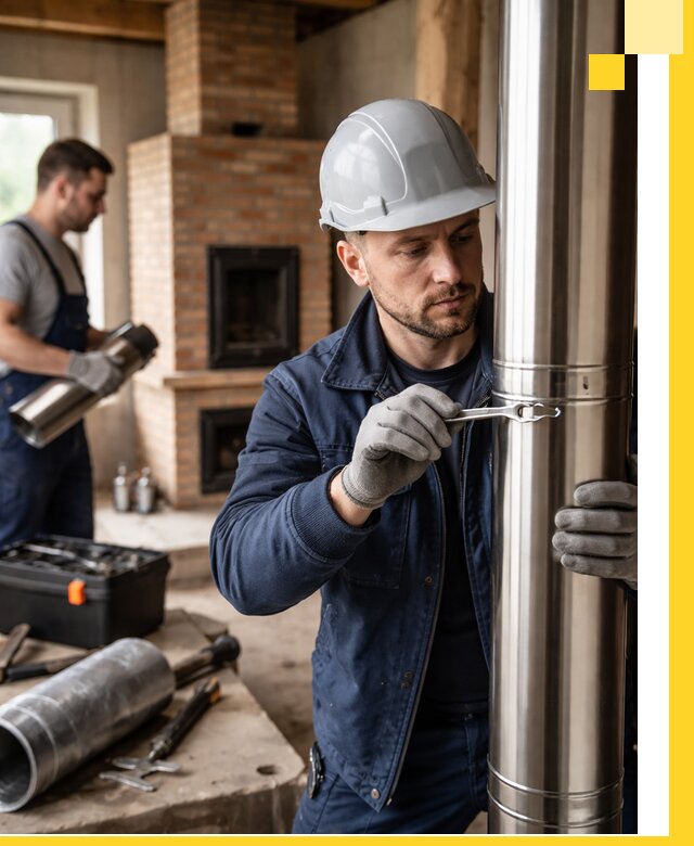 Профессиональный монтаж дымоходов для печей в Ахтубинске