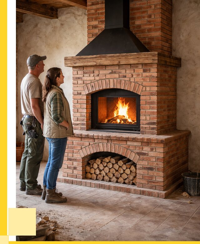 Печи камины из кирпича в Ахтубинске от 124260 р. | ЭриданХтб