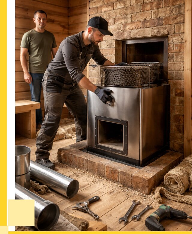 Монтаж банных печей под ключ в Ахтубинске от 18639 р., ЭриданХтб