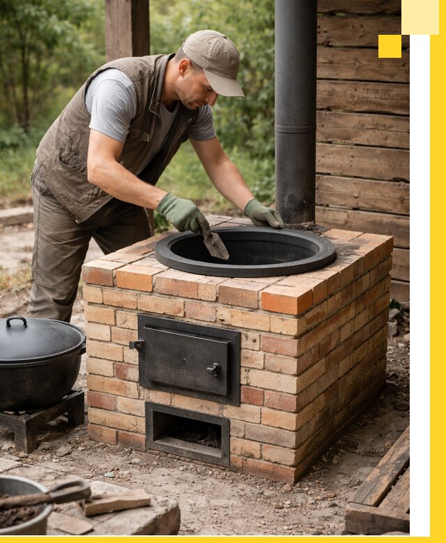 Изготовление и установка печей для казана в Ахтубинске под ключ