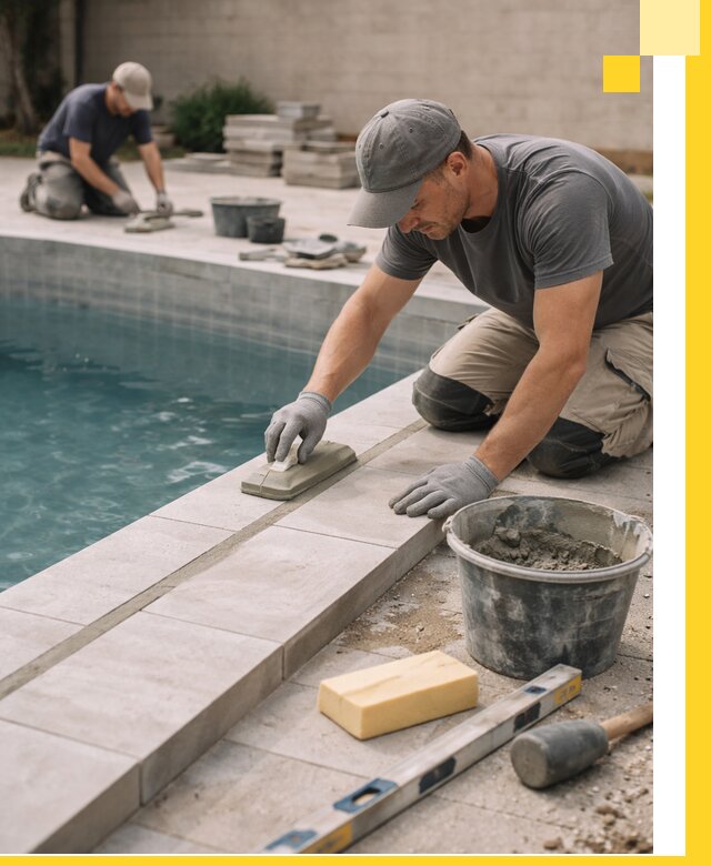 Отделка бассейнов в Ахтубинске: декоративная отделка и гидроизоляция