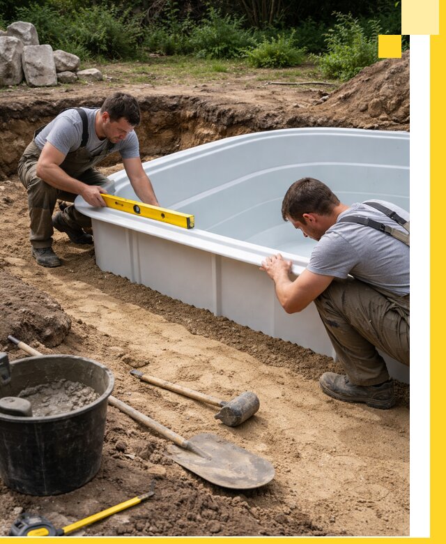 Производство и установка пластиковых бассейнов в Ахтубинске под ключ