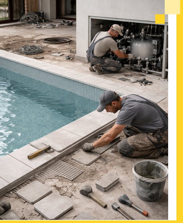 Строительство и монтаж бассейнов в коттедже в Ахтубинске