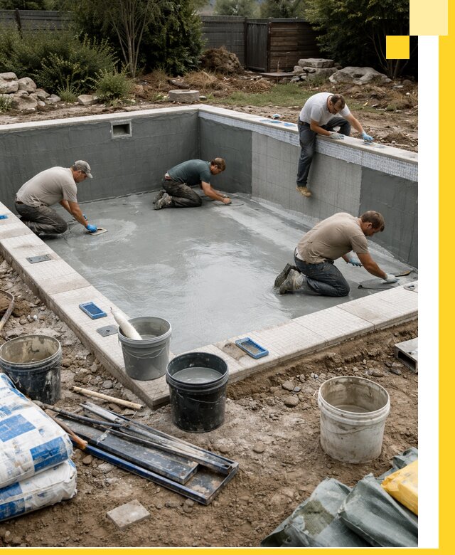 Изготовление и монтаж чаши бассейна под ключ в Ахтубинске