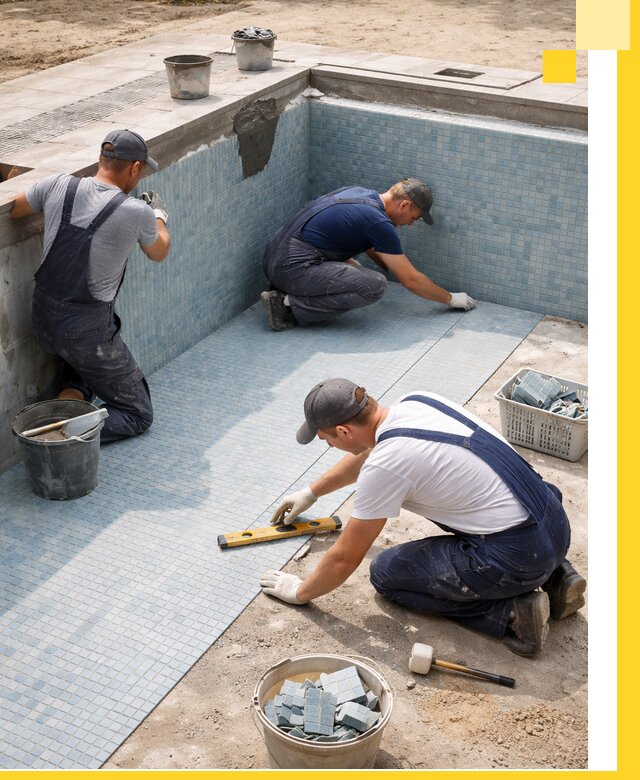 Укладка и установка плитки для бассейнов под ключ в Ахтубинске