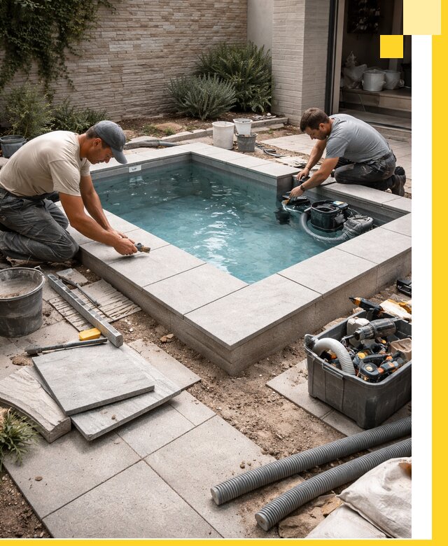 Мини бассейны под ключ в Ахтубинске, дизайн и установка