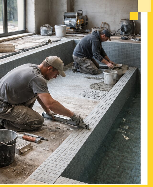 Строительство бассейна в частном доме в Ахтубинске под ключ