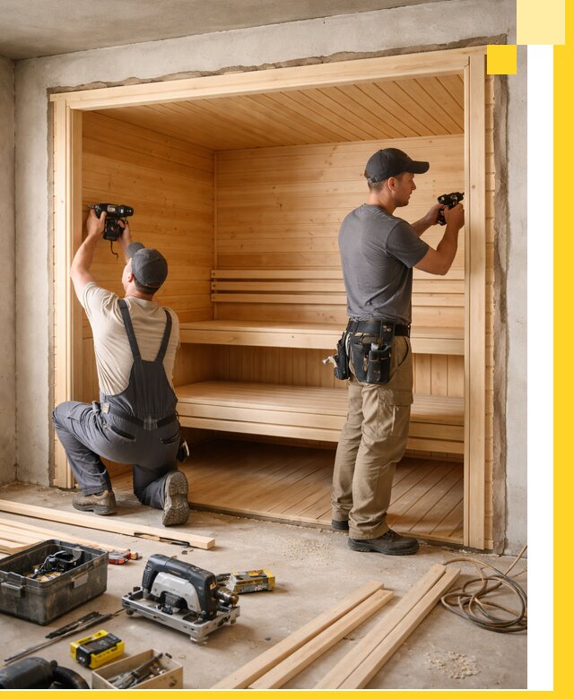 Монтаж саун под ключ в Ахтубинске — проектирование и установка