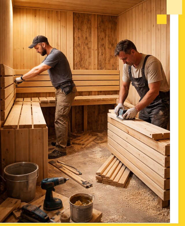 Профессиональный комплексный ремонт саун под ключ в Ахтубинске