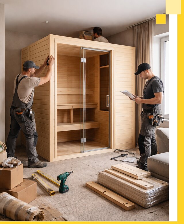 Установка и благоустройство саун в квартире в Ахтубинске