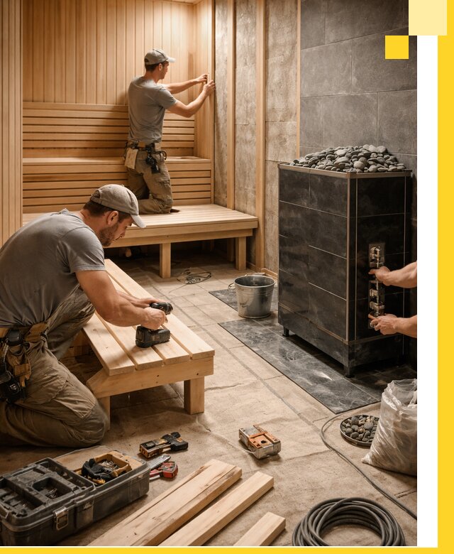 Дизайн и строительство интерьерных саун под ключ в Ахтубинске