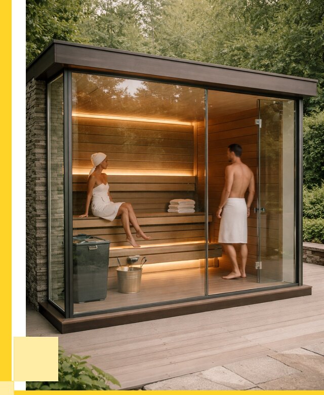 Сауна стеклянная и двери для сауны в Ахтубинске от 258875 р. | ЭриданХтб