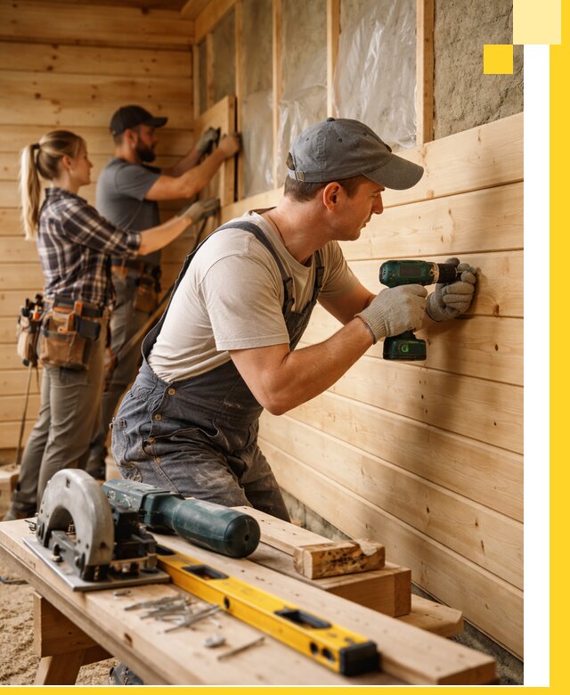 Обшивка бань под ключ в Ахтубинске: отделка стен и потолков