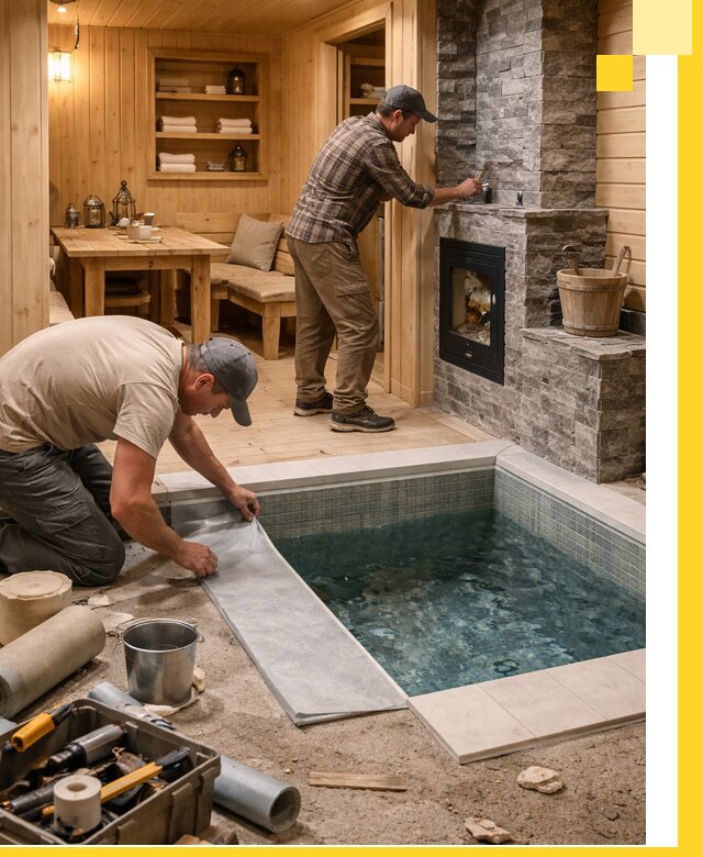 Строительство бань с комнатой отдыха под ключ в Ахтубинске