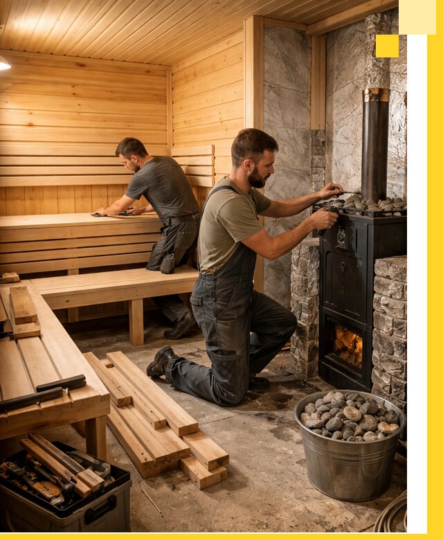 Дизайн и строительство интерьеров бань под ключ в Ахтубинске