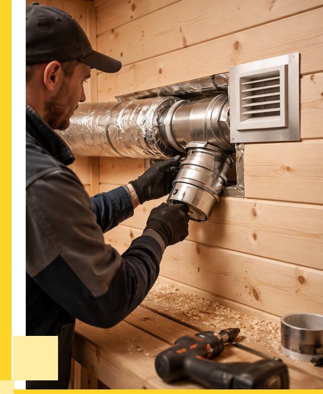 Монтаж вентиляции бани в Ахтубинске от 12426 р. | ЭриданХтб