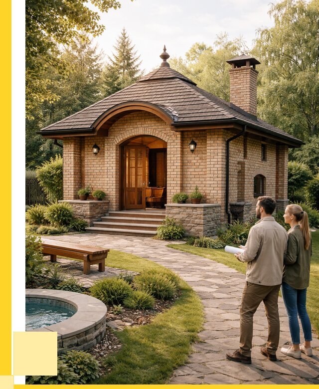 Проект кирпичной бани в Ахтубинске от 31065 р. | ЭриданХтб