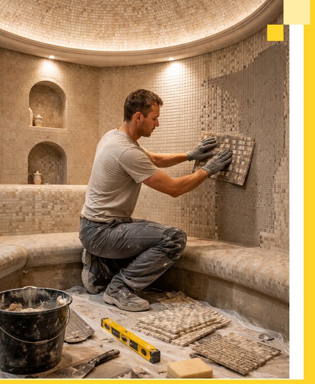 Устройство и монтаж домашнего хамама под ключ в Ахтубинске