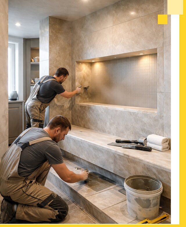 Профессиональное строительство хамама в квартире в Ахтубинске