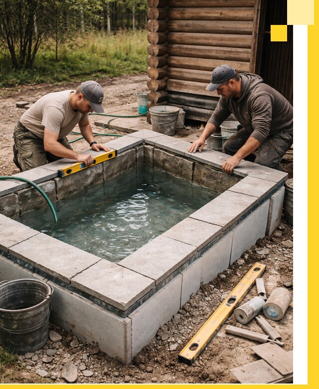 Изготовление и установка холодных купелей под ключ в Ахтубинске